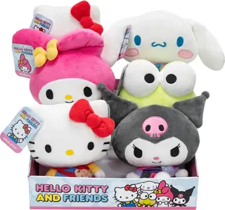 Jazwares - Hello Kitty - 8" Core Plush Assortment 6ct PDQ — product photo