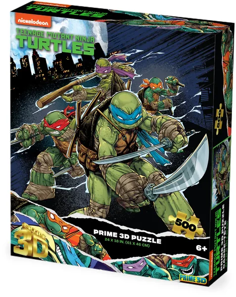 Teenage Mutant Ninja Turtles Comic Style 500pc 24x18 in 3D Lenticular Puzzle (TMNT) — product photo