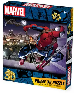 Marvel Universe Spider-Man Swinging in NYC 500pc 24x18 in 3D Lenticular Puzzle — product photo