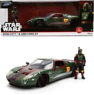 Star Wars - Hollywood Rides - 1:24 2005 Ford GT Die-Cast Car & Boba Fett Figure — product photo