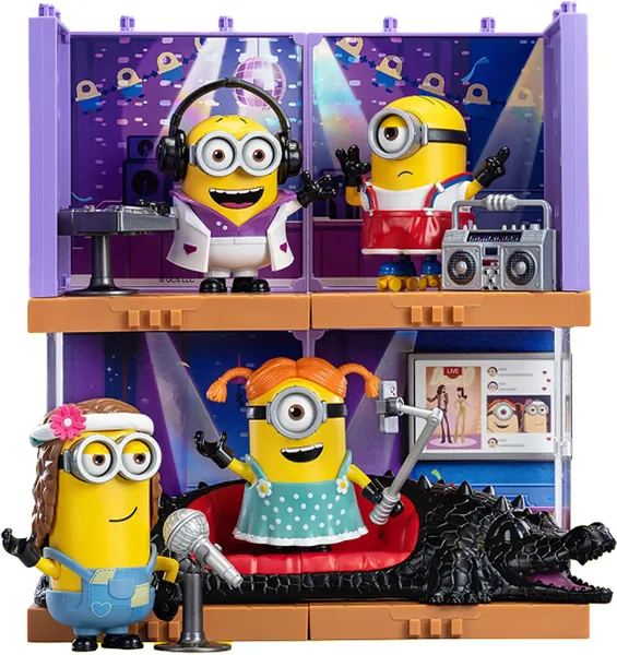 Blokees - Minions - PreCool Series - 02: Celebration Party Model Kit Display — product photo