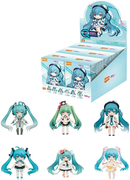 Blokees - Hatsune Miku - DaaLaMode Q - MikuWithYou Model Kit 6ct Display — product photo