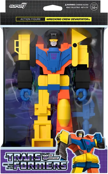 Super7 - Transformers - ReAction Figures - Wrecking Crew Devastator — product photo