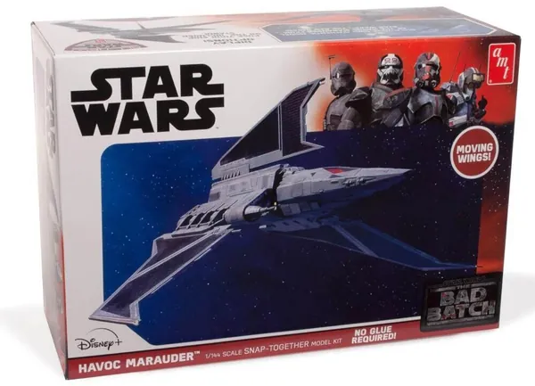 Star Wars: The Bad Batch Havoc Marauder (SNAP) AMT Model Kit — product photo