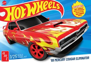 Hot Wheels 1969 Mercury Cougar Eliminator AMT Model Kit — product photo